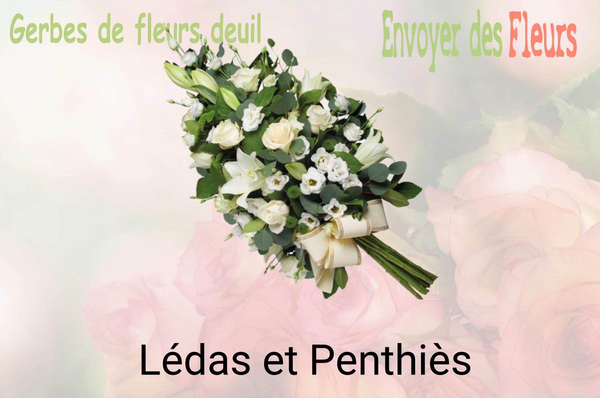 Gerbe de fleurs de deuil livrée à Lédas-et-Penthiès